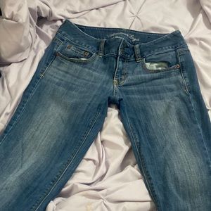 Blue bootcut jeans